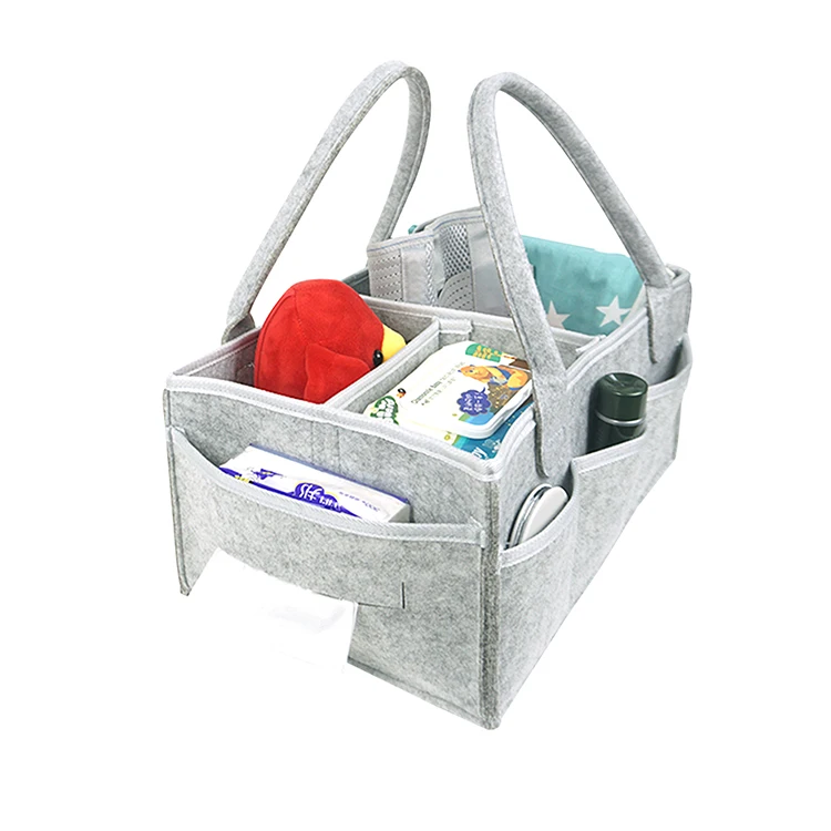 Changing Tote Felt Baby Diaper Caddy Organiser