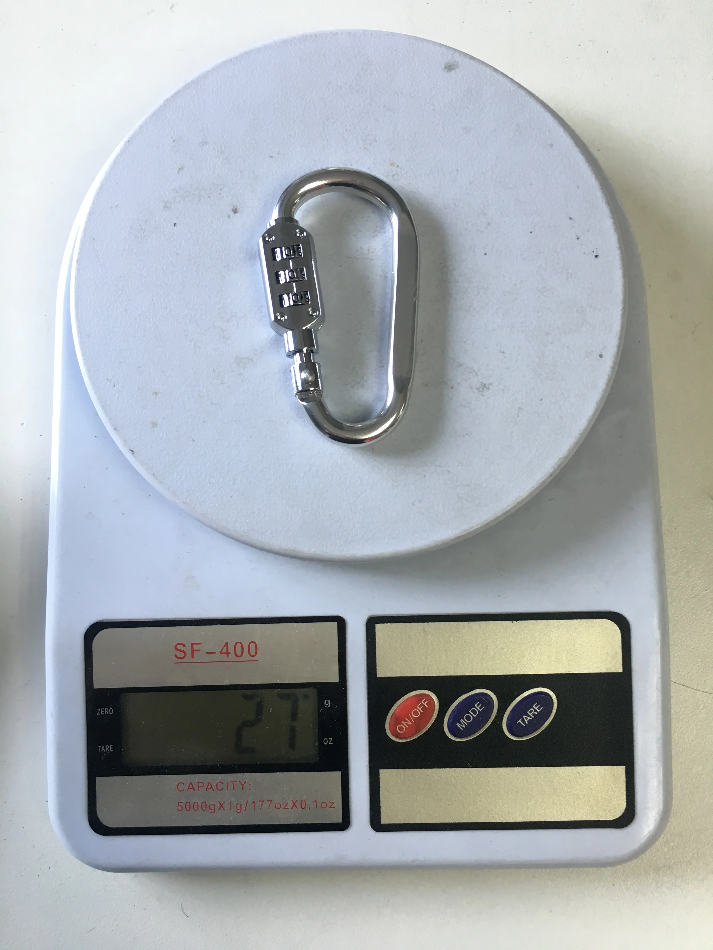 Aluminum Alloy Snap Hook with password  Outdoor Traveling Bag Luggage Security Carabiner Lock