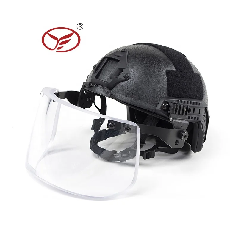 Aramid Tactical Ops-core Bulletproof Helmet NIJ 3A Military Ballistic Helmet With Bulletproof Visor