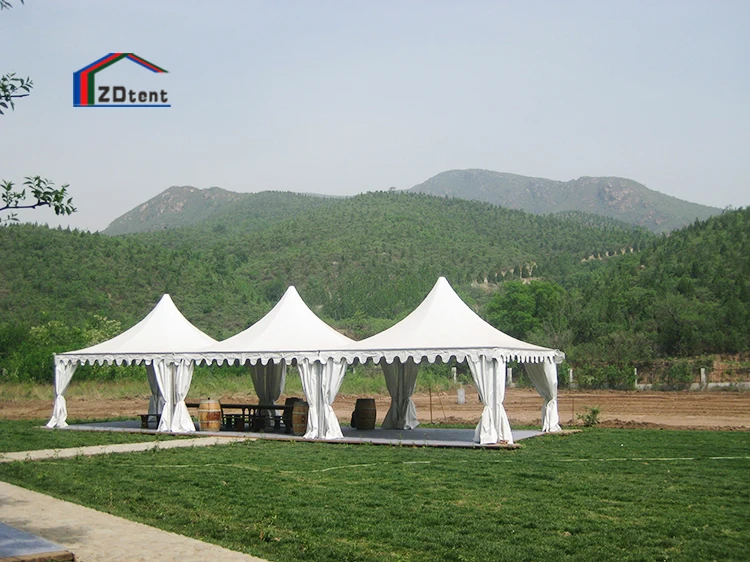 5/m/6m/8m high peak tent pagoda outdoor small party tent for sale