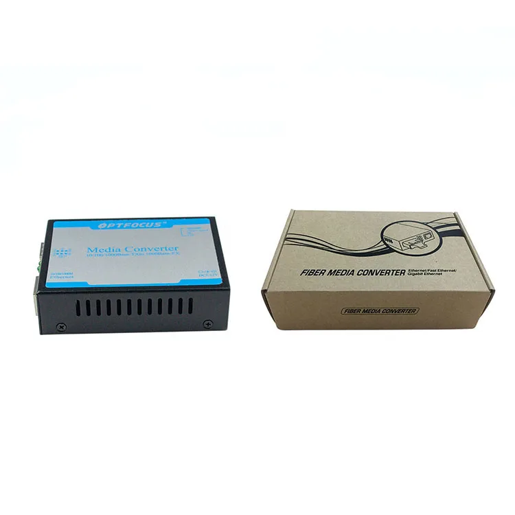 Лучшая цена 10/100/1000 M Высокое качество single fiber media converter