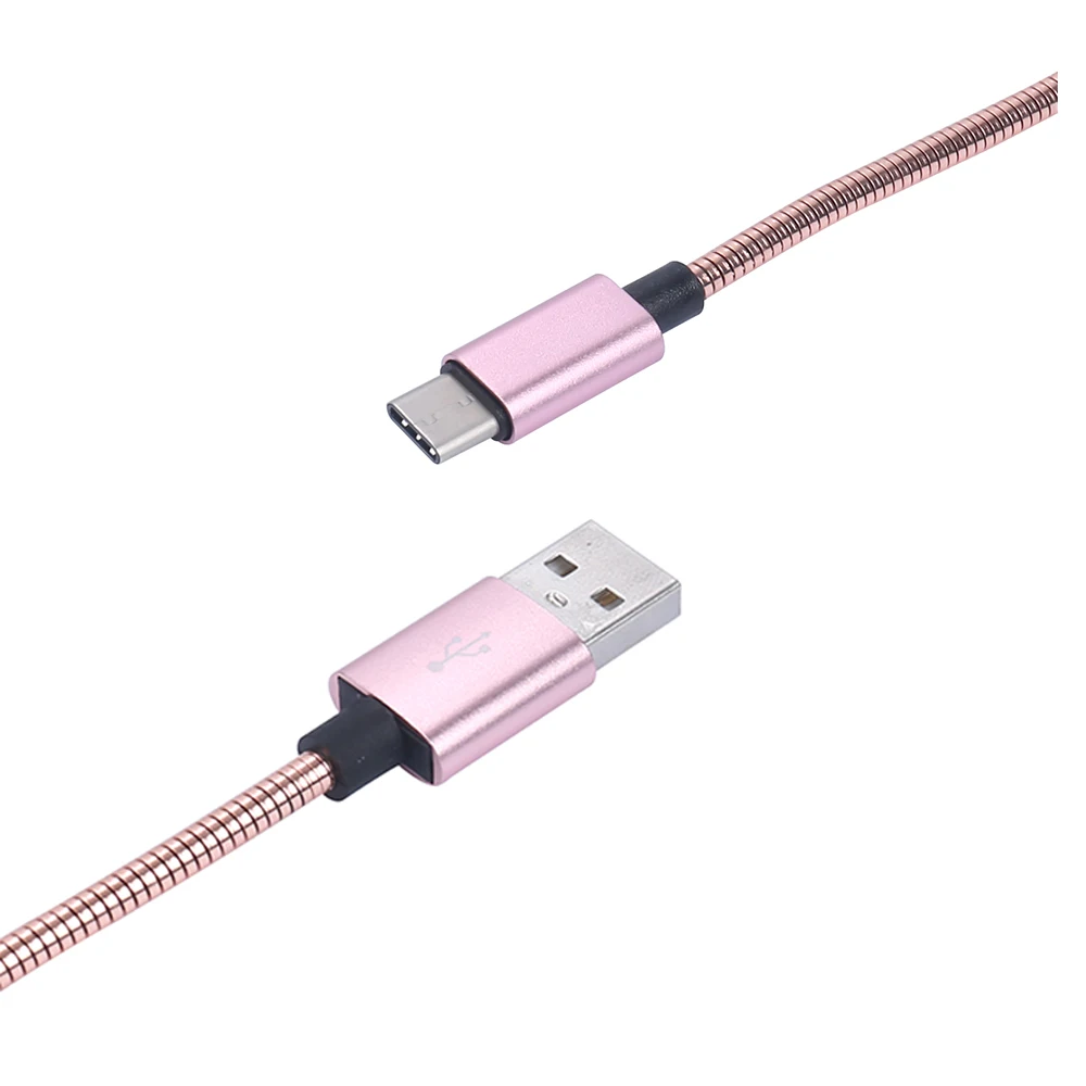Высокое качество Mini Usb 3,1 Тип C Flex металлический плетеный кабель USB