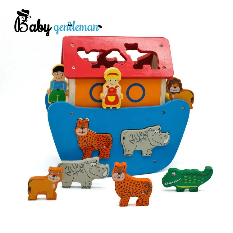Новый Дизайн развивающие деревянные noahs Ковчег игрушка для детей Z12085D