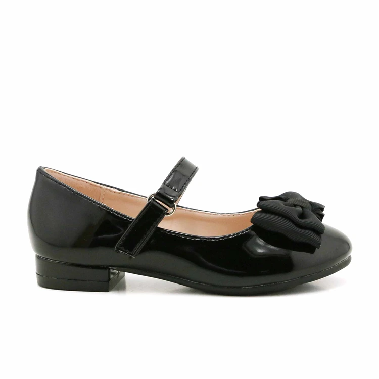 Chickita Wholesale Custom Children White AND  Black Girls Party Shoes Cute Girls Elegant Shoes