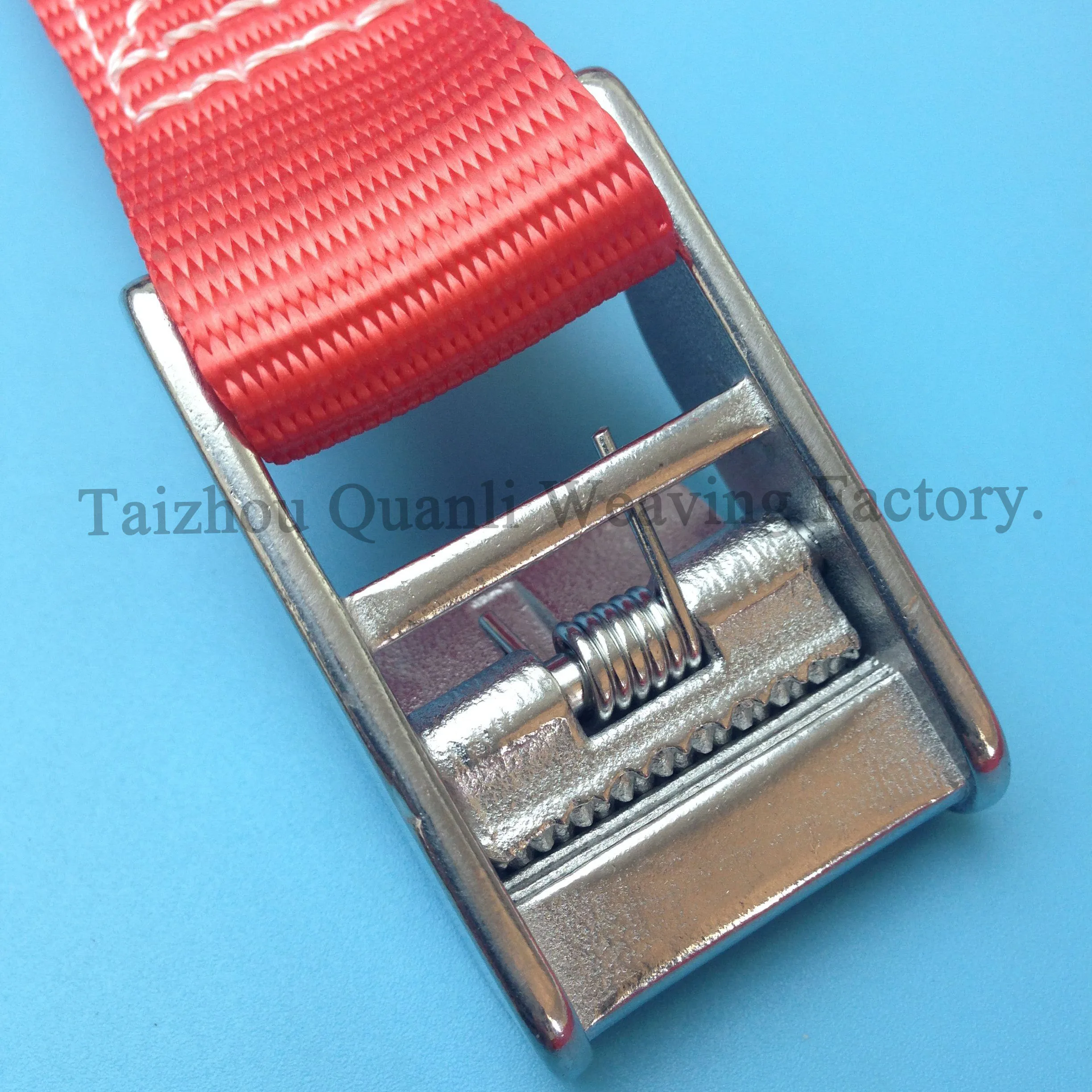 
25mm Cargo lashing strap Polyester stainless steel Cam buckle strap for loading 