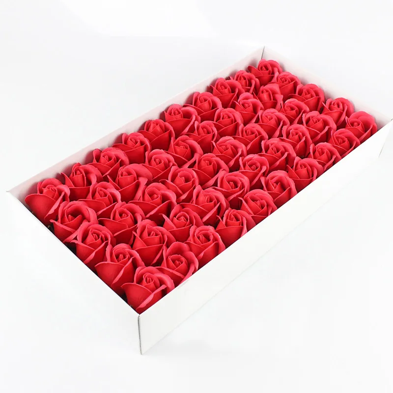 factory wholesale single rose head mother day soap flower with fragrance