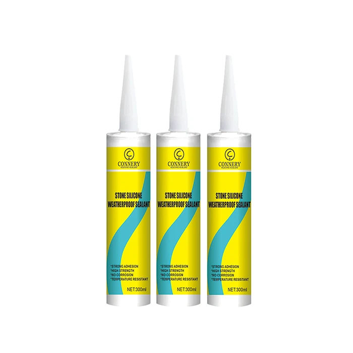 
High Density 300ml Plastic Cartridge Neutral Stone Silicone Sealant 