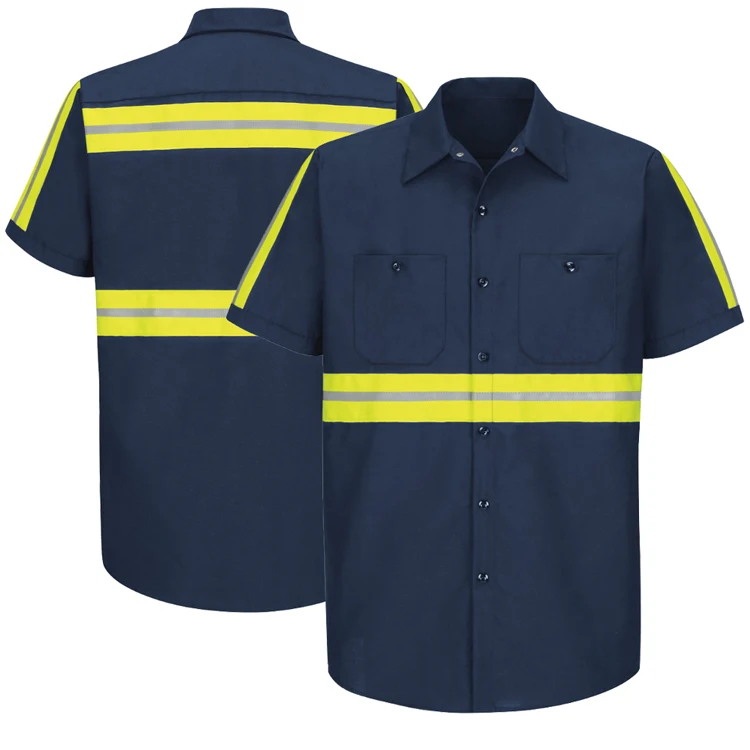 Regular style customized work clothes driver uniform short sleeves  shirt