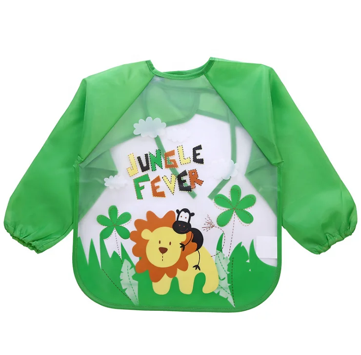 Custom Waterproof EVA Apron Easily Cleans Baby Bibs