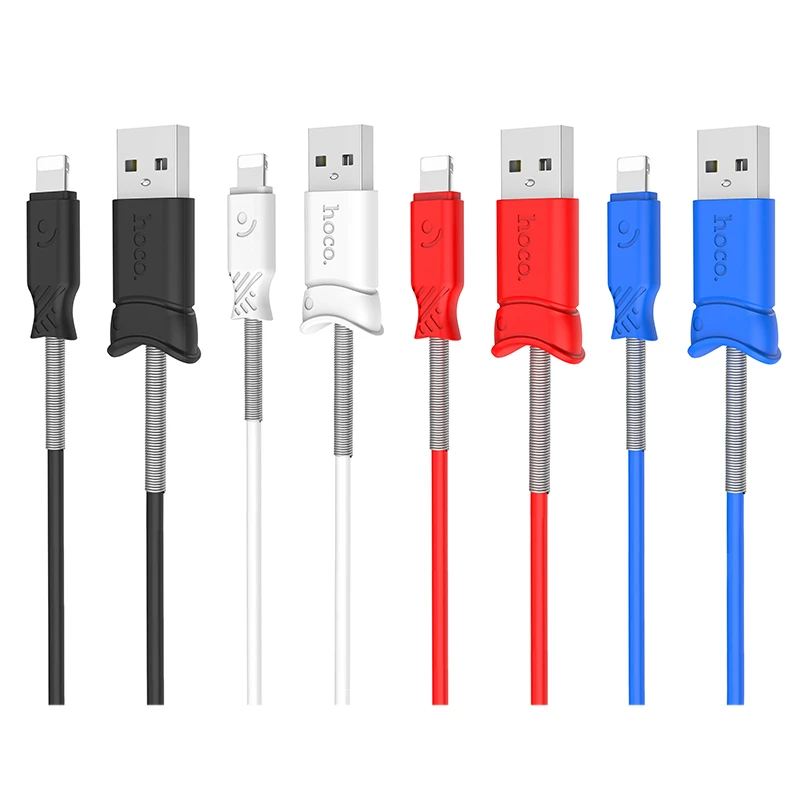 Лидер продаж на Amazon, Розничная коробка HOCO X24, 1 м TPE USB-кабель для зарядки и передачи данных для iPhone, мобильных телефонов, зарядный кабель Micro Type C