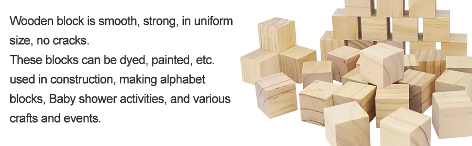 
Custom Unfinished Real Wooden Cubes Square Blocks With Cheap Price 