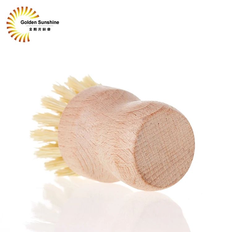 Special Shape Kitchen Dish Cleaning Brush Bamboo Dish Brush