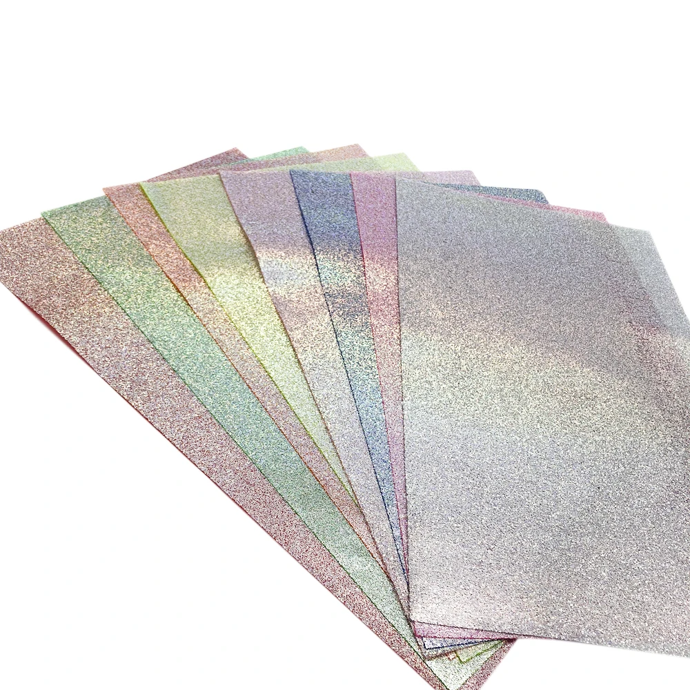 Fashion Laser Glitter Soft Leatherette Fabric Sheet for Seat Cover 64072