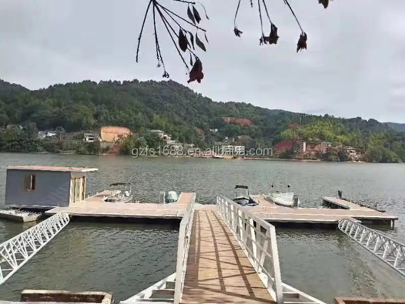 Economic corrosion resistant aluminum material handrail gangway for marine