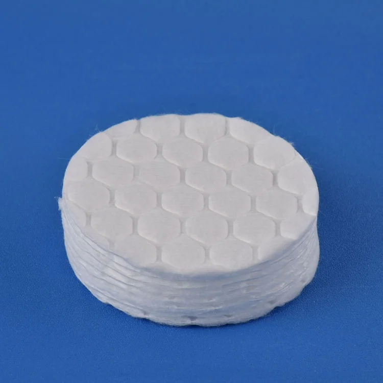 Women dry face cosmetic natural pure remover absorbent exfoliating facial makeup round beauty cotton pads