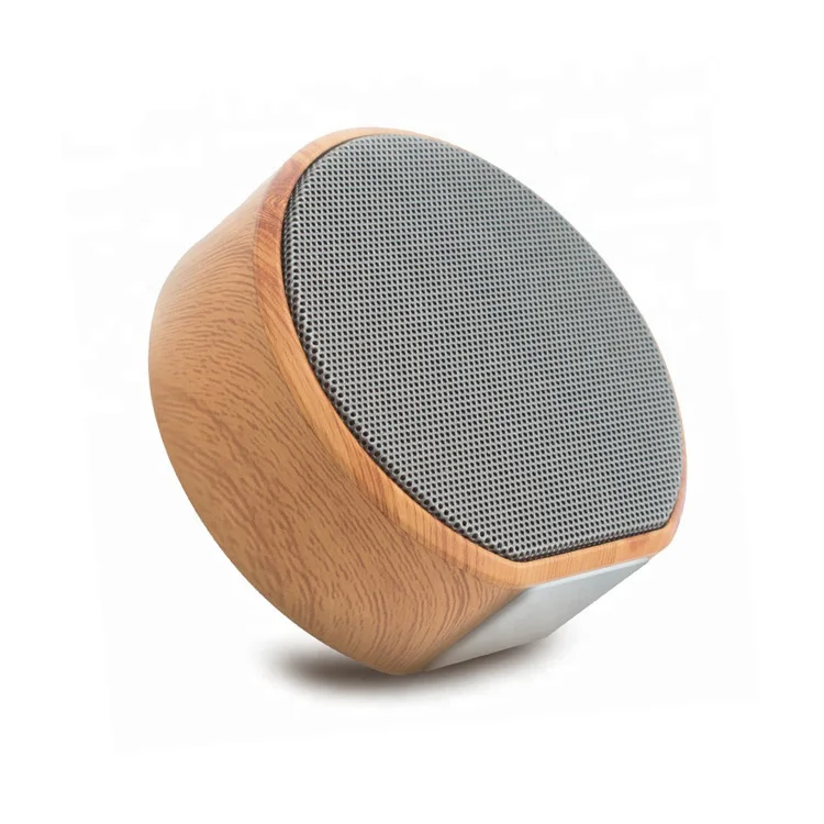 3 Вт открытый беспроводной стерео натурального дерева зерна мини динамик