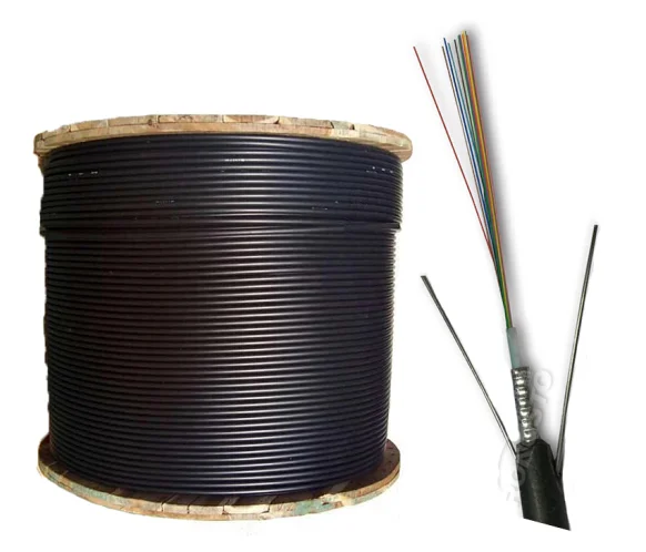 4 ядра GYXTW одиночный режим открытый бронированный волоконно-оптический бронированный кабель