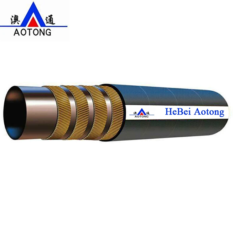 Плетеный стальной провод резиновый гидравлический шланг SAE100 R2 AT/DIN EN 853 2SN