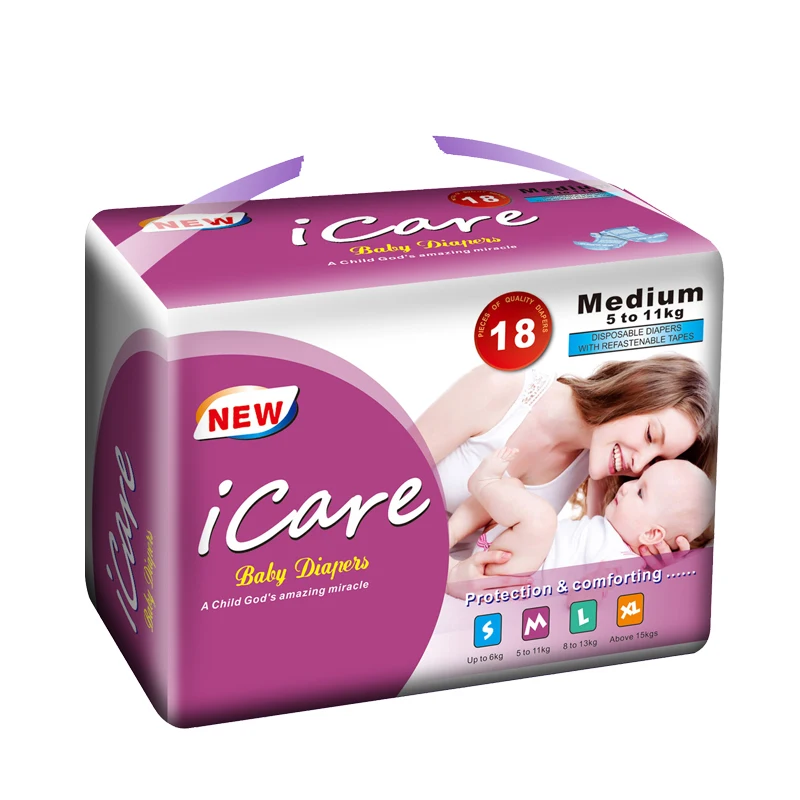 China manufacture of free samples customize baby diapers wholesale for Turkey Egypt Romania