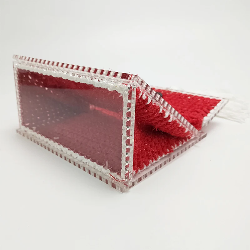 
2021 Knitted Wool Felt Clutch Bag Homemade Women Bag Acrylic Woven Bag Colorful Wooden Frame 