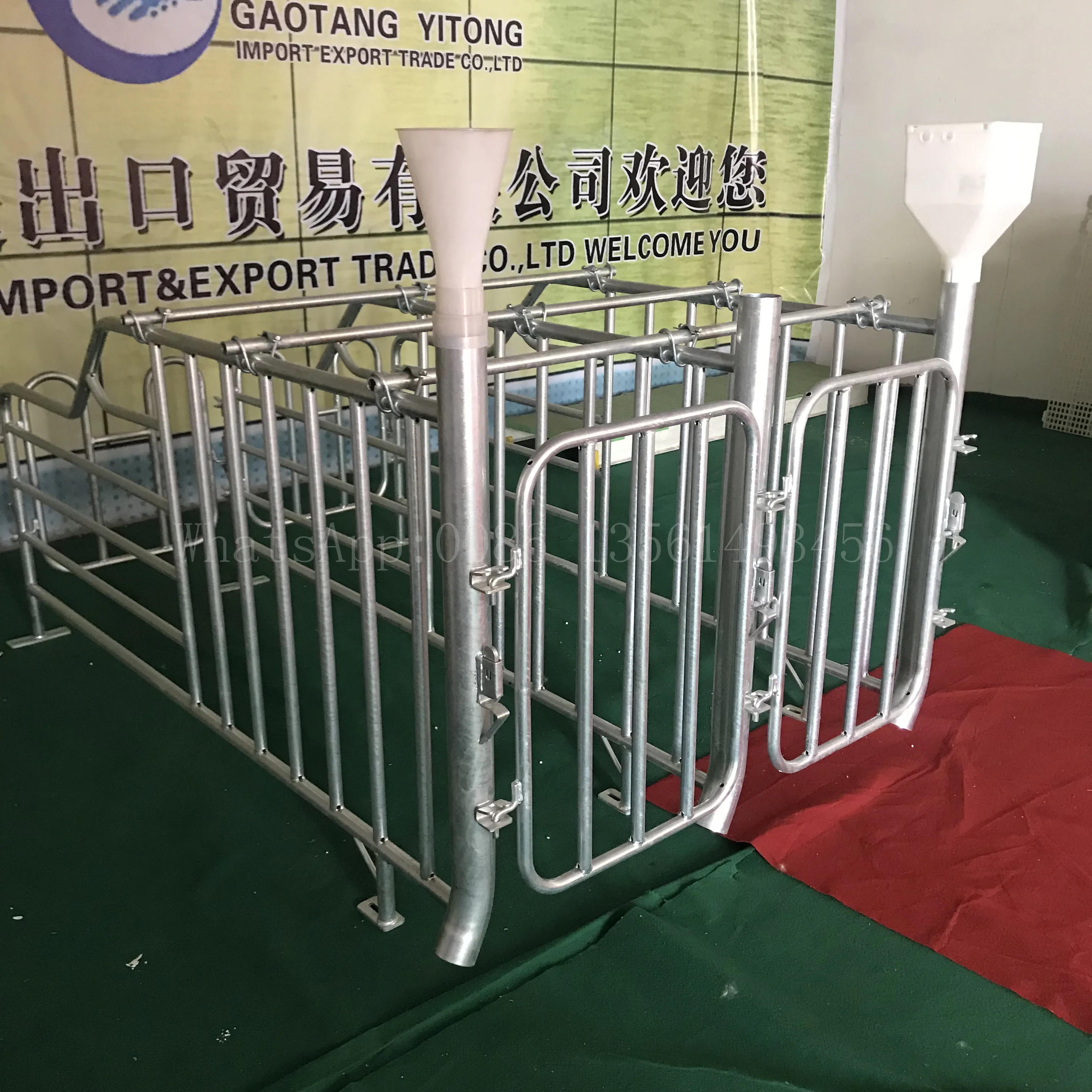 
Pig galvanized limiting pen or stall 