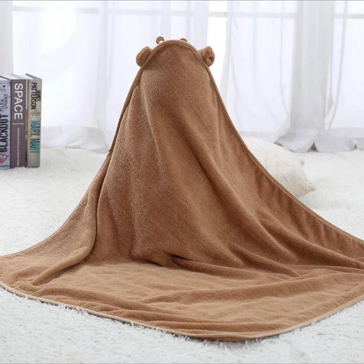 hot selling organic cotton bamboo baby bath hooded towel