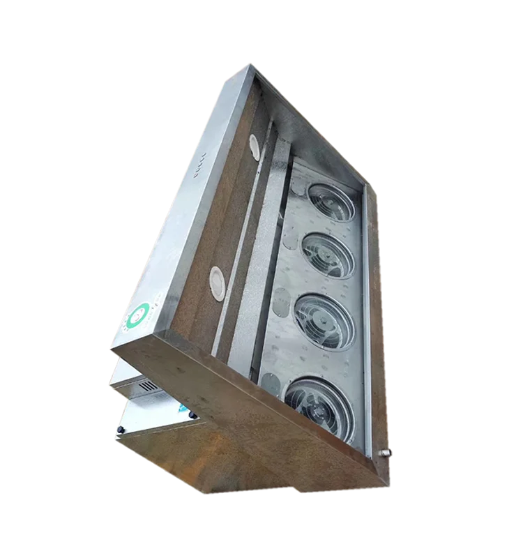 
Low energy consumption all in one restaurant kitchen exhaust hood with esp cleaner 
