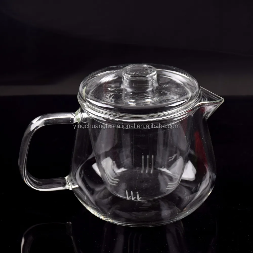 Производитель оптовая стеклянные чайник со стеклом для заварки/ручной взорван