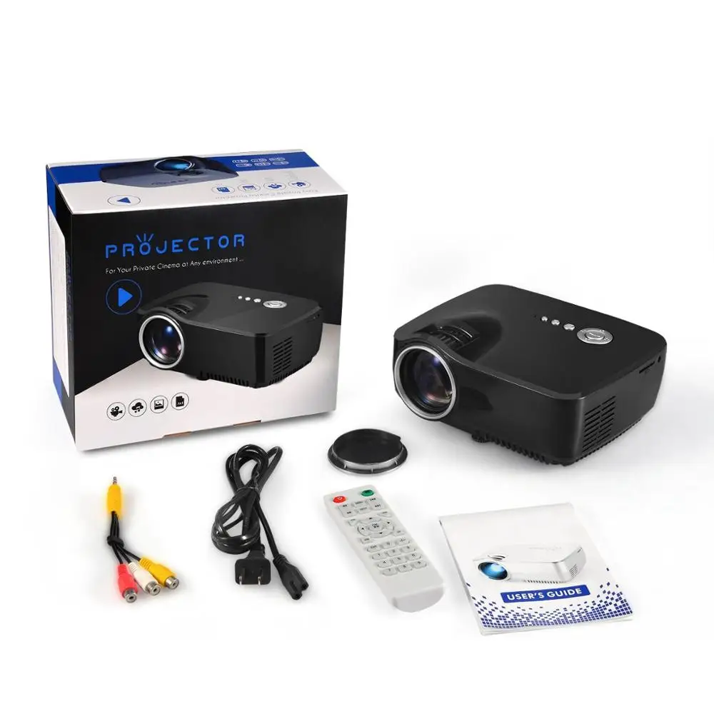 800 люмен поддержка 1080 P Мини проектор для домашнего кинотеатра проектор GP70
