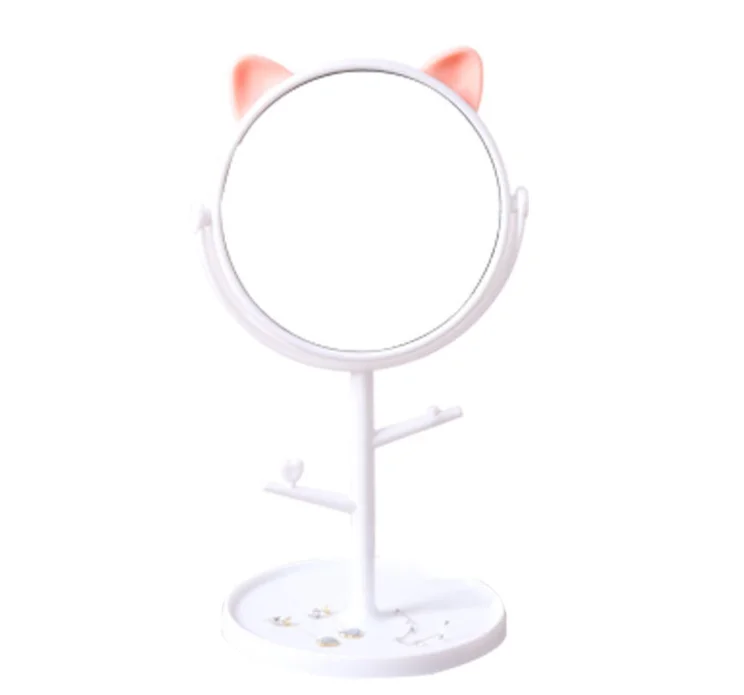 Оптовая продажа модных женщин милый пластиковый макияж кошка зеркало