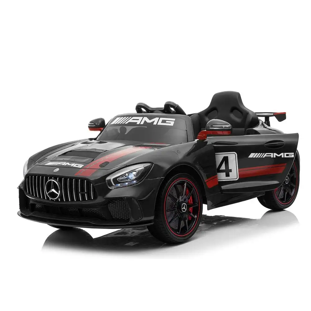 Licensed Mercedes-Benz AMG GT4 Electric Ride On Car with Remote Control for Kids, 12V Power Battery Official Licensed Kids Car