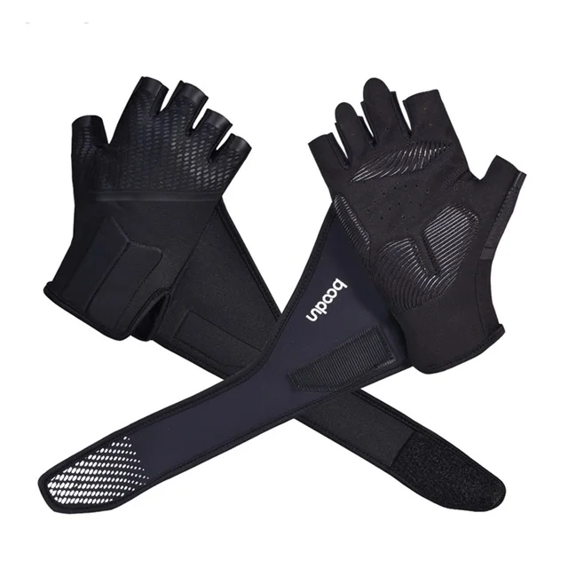 2019 Wholesale Custom Leather Workout Fitness Weight Lifting Gym Gloves