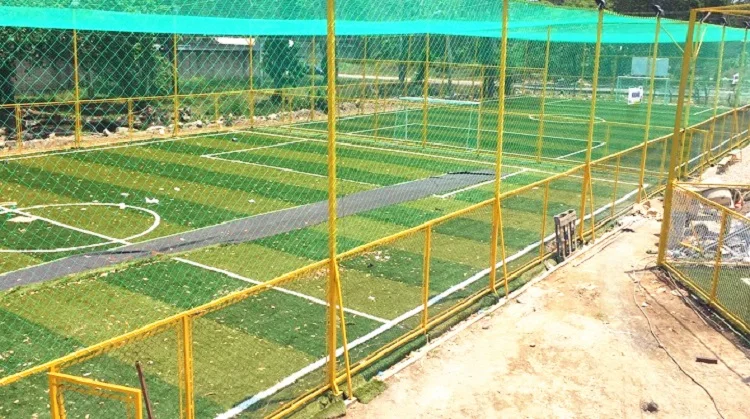 knotted mesh net for football field/futsal perimeter and rooftop