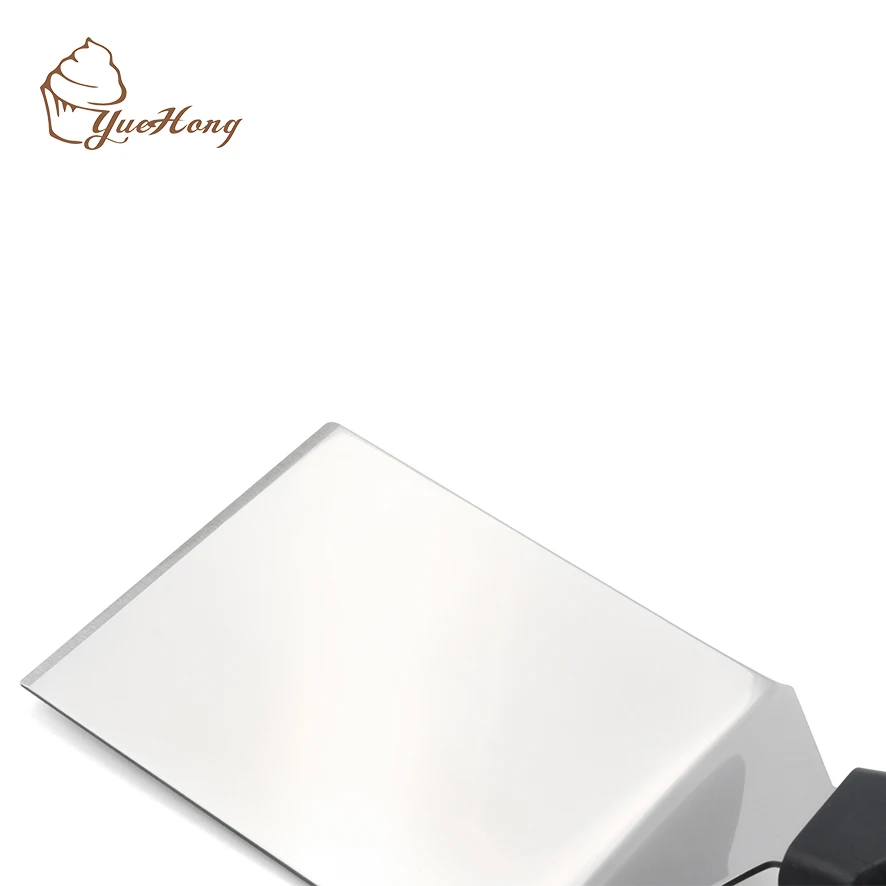 Stainless steel Cake turner, Metal cooking spatula with thicker blade, Pizza cutter
