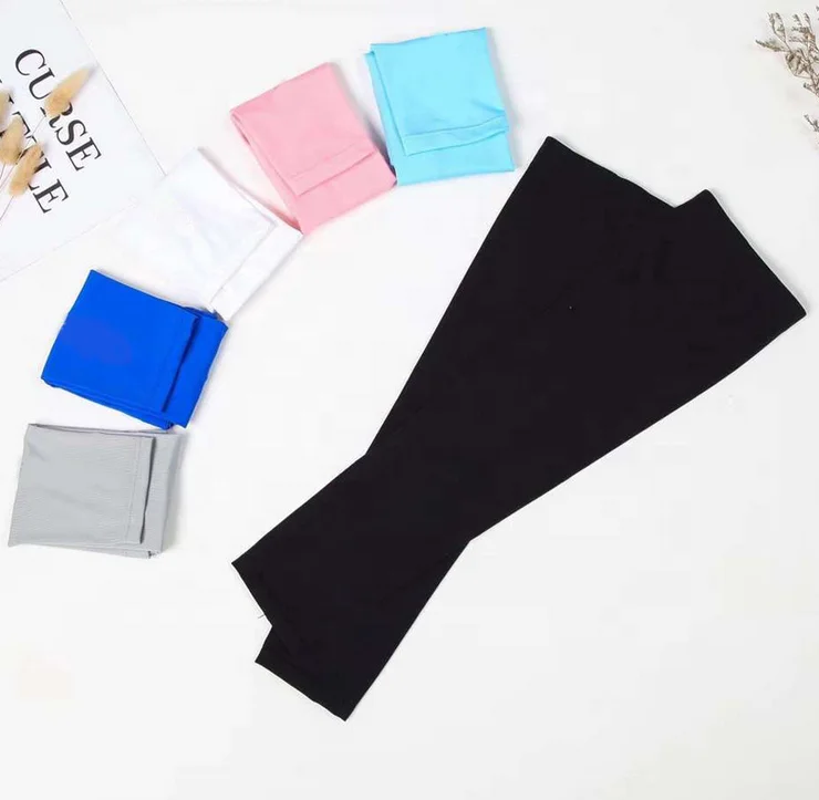 Ice silk sunblock  cooling elastic protective arm sleeves