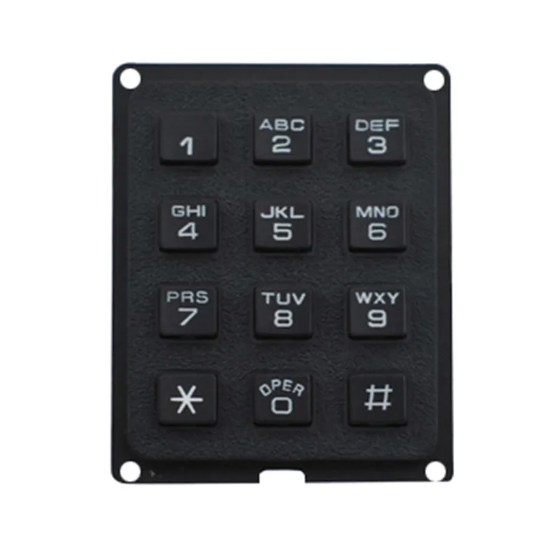 4x3 12 button matrix plastic numeric english keypad used for Automatic Door