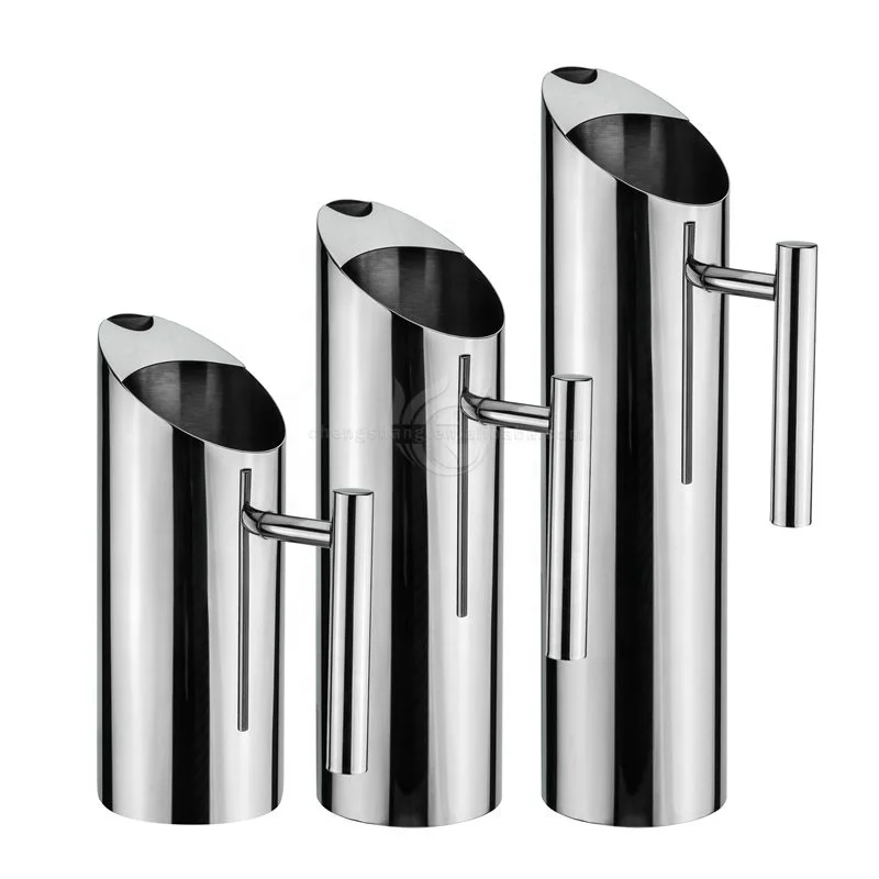 Современный кувшин для воды из нержавеющей стали, кувшин для чая со льдом, прямой горшок для воды/сока/пива/кофе, кувшин для ресторана/дома