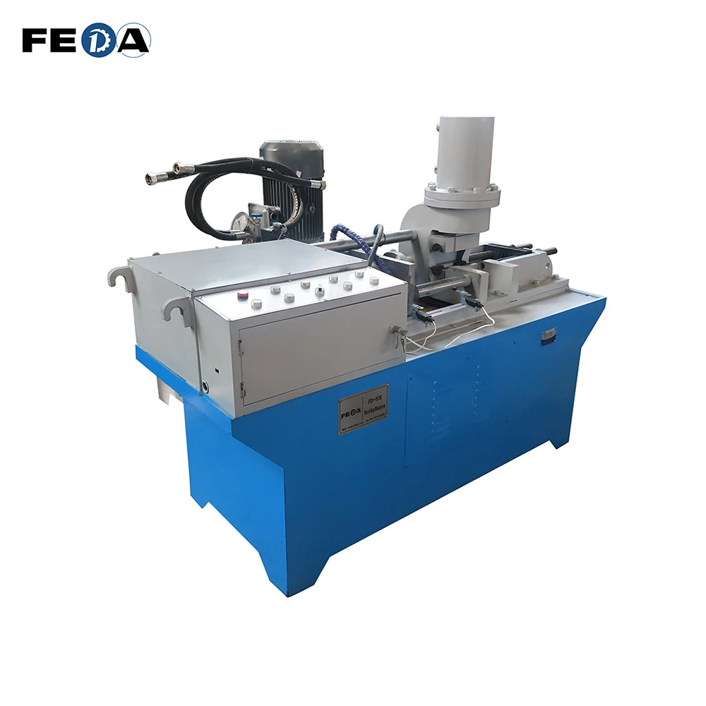 FEDA steel bar diameter reduce machine rods diameter necking machine titanium bolts and nuts