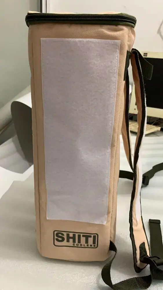 stylish  printing polyester 24 cans cooler PEVA HEAT SALE waterproof   backpack bag with top zipper pocket