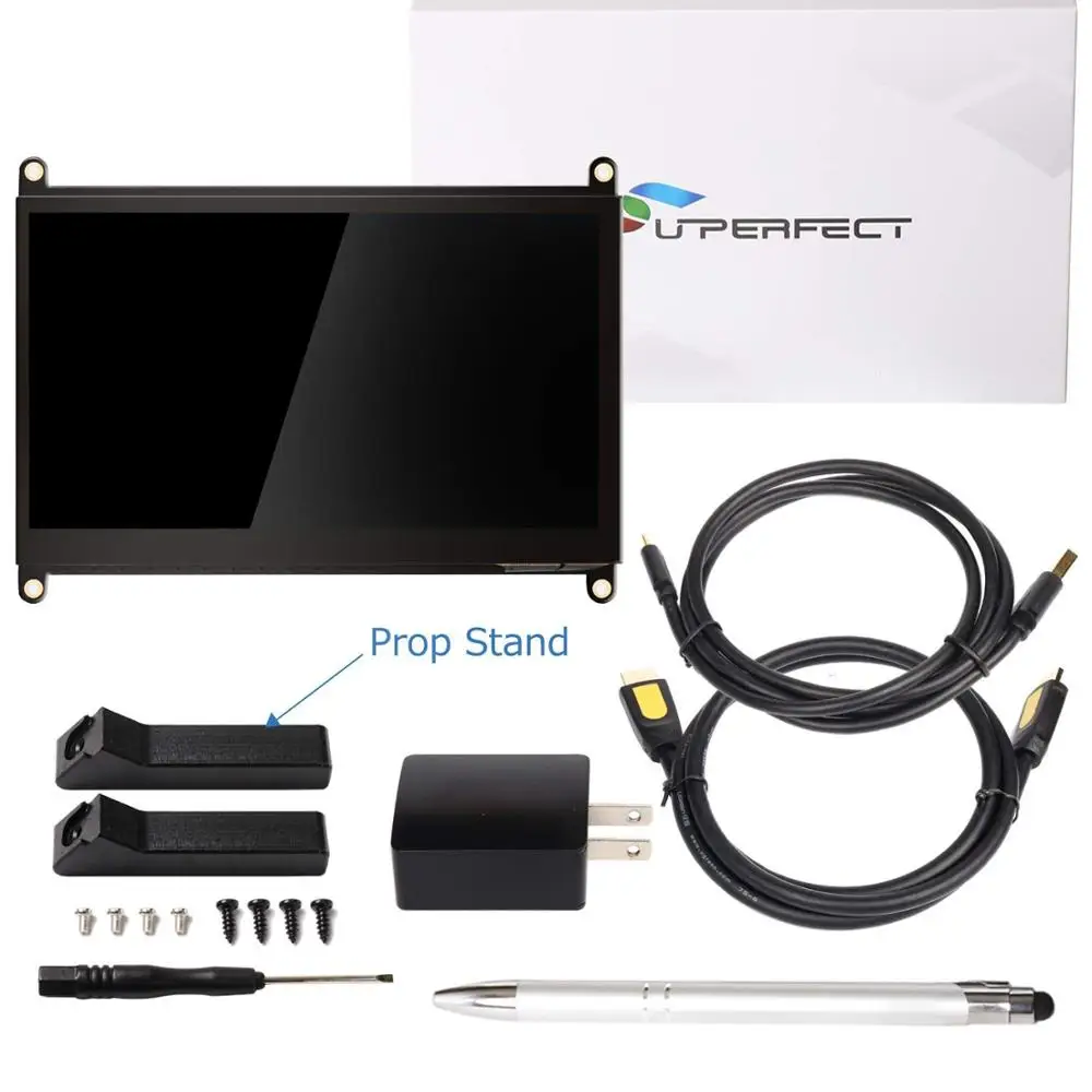 7 Inch Touch Screen LCD Portable Monitor For Raspberry Pi 4/3 /2/0/Xbox/PS4/Windows 7/8/10/Mac