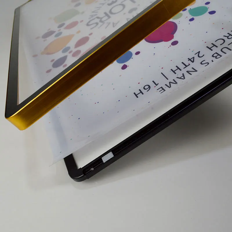 Led picture frames backlit kit cinema light box aluminum alloy light box frame