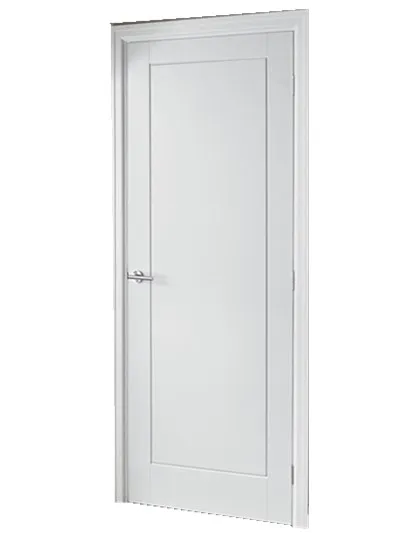 white prehung paint   indoor wooden door