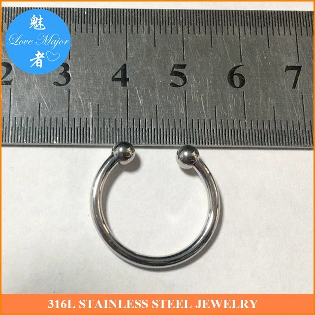 High Quality Shine Polished Fashion Fit Band Wire Ring With Ball Bead Stainless Steel Jewelry