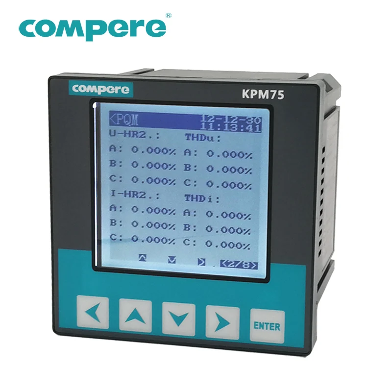 Modbus Коммуникационный Электрический pqm Измеритель Качества мощности анализатор фазы ЖК-дисплей для мониторинга