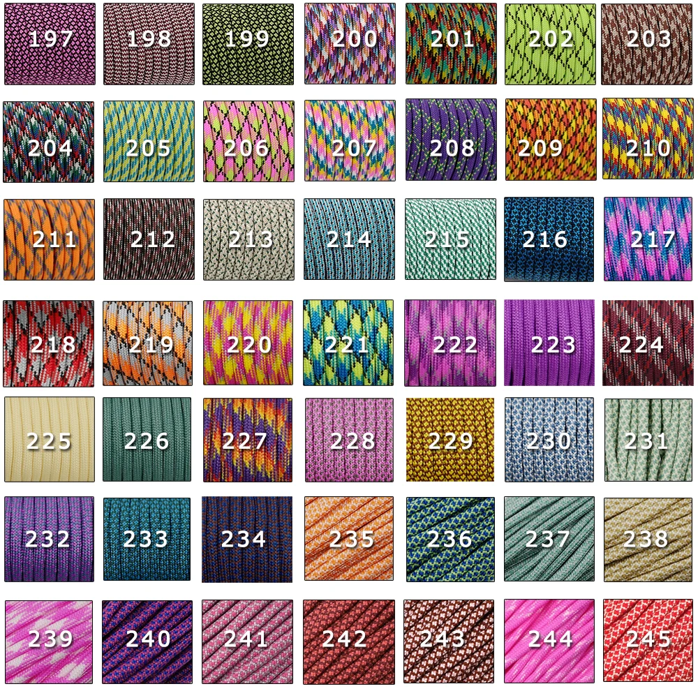 YOUGLE 100feet (31meters) 550 Parachute Paracord Lanyard Tent Rope Guyline Mil Spec Type III 7 Strand For Hiking Camping