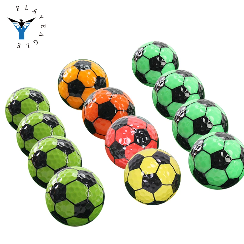 2 Pieces 3 Pieces Durable Custom Color Logo Printed Driving Range OEM Logo Golf Balls