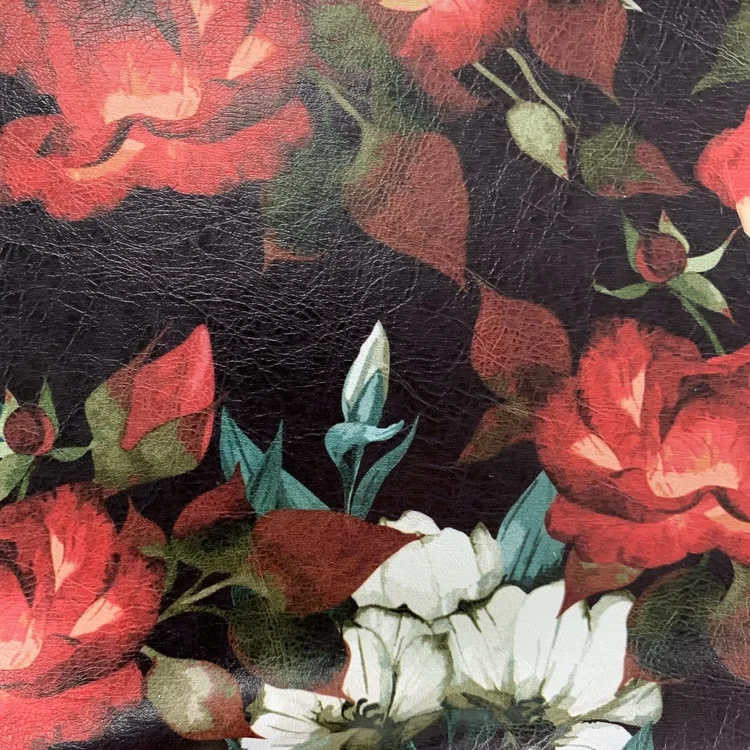 
Modern design Fashion style printed fabric leather 