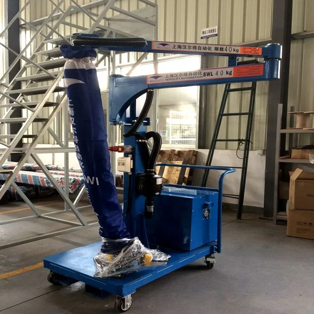 vacuum tube lifter for 35kgs boxes WITH STACKER