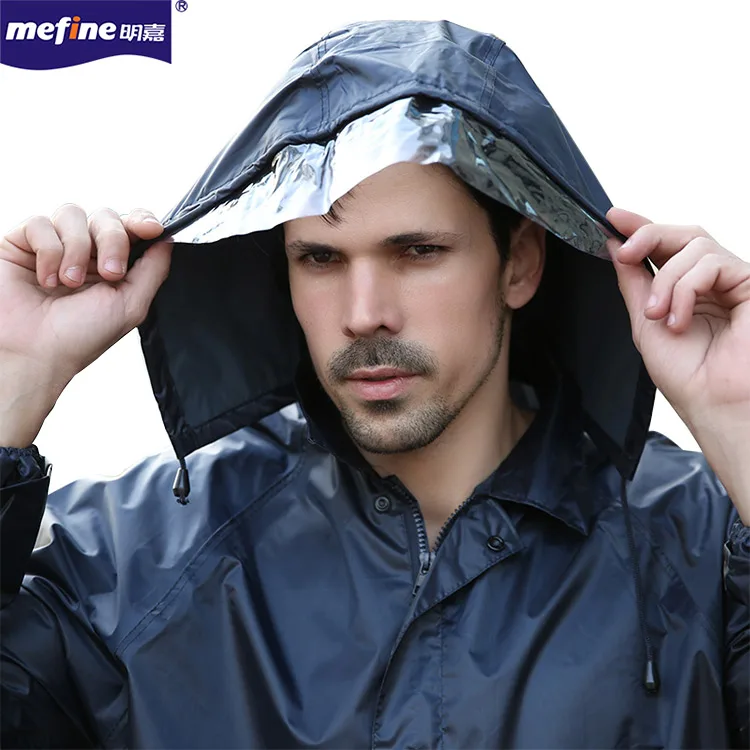 Fashion Hiking Thick Safety Hooded Adult Raincoat Women Red Rain Suit Set For Motorcycle Riders