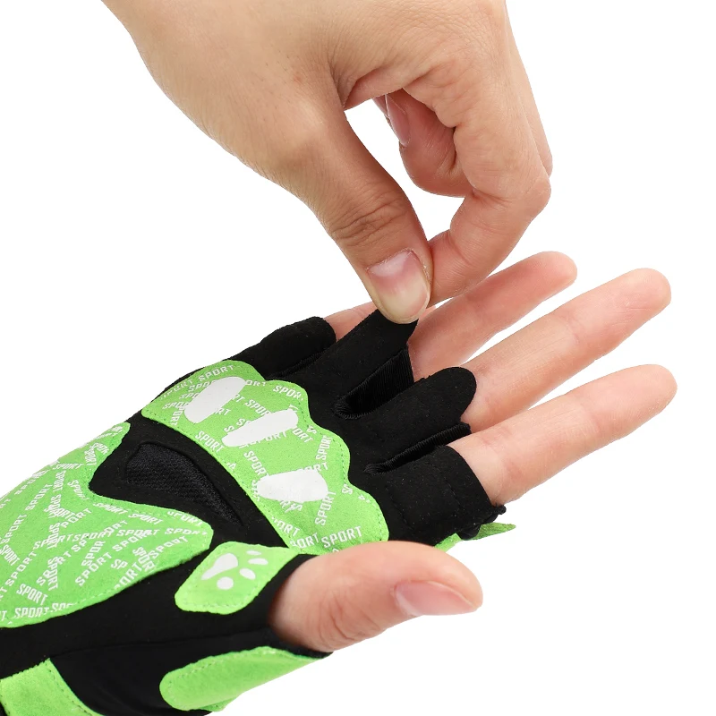 High quality bodybuilding accessories fingerless gym workout gloves for women